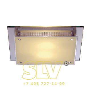 155180 GLASSA SQUARE E27 светильник накладной для 2-x ламп E27 по 60Вт макс., стекло матовое SLV 155180 GLASSA SQUARE E27 светильник накладной для 2-x ламп E27 по 60Вт макс., стекло матовое SLV