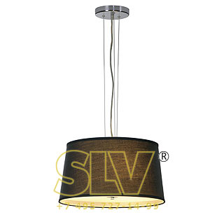155400 CORDA светильник подвесной для 3-х ламп E27 по 60Вт макс., никель/ черный SLV