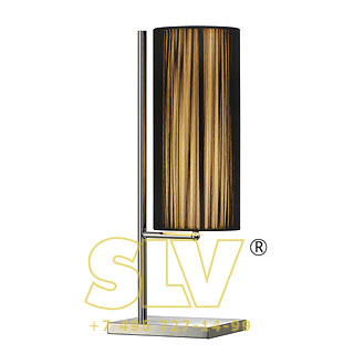 155600 LASSON TL-1 светильник настольный для лампы E27 40Вт макс., хром/ черный SLV 155600 LASSON TL-1 светильник настольный для лампы E27 40Вт макс., хром/ черный SLV