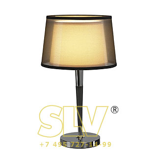 155651 BISHADE TL-1 светильник настольный для лампы E27 40Вт макс., черный/ белый/ хром SLV 155651 BISHADE TL-1 светильник настольный для лампы E27 40Вт макс., черный/ белый/ хром SLV