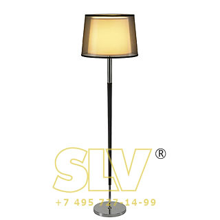 155652 BISHADE SL-1 светильник напольный для лампы E27 40Вт макс., черный/ белый/ хром SLV 155652 BISHADE SL-1 светильник напольный для лампы E27 40Вт макс., черный/ белый/ хром SLV